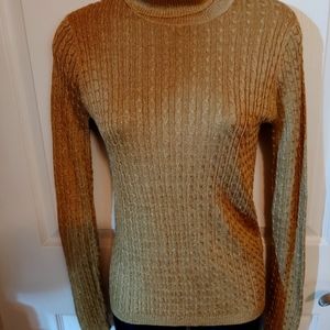 Ralph Lauren, size sm, gold turtleneck sweater